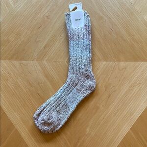 Aerie Gray Marled Crew Socks for Cozy Comfort